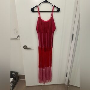 Anthropologie Fringe Midi Dress